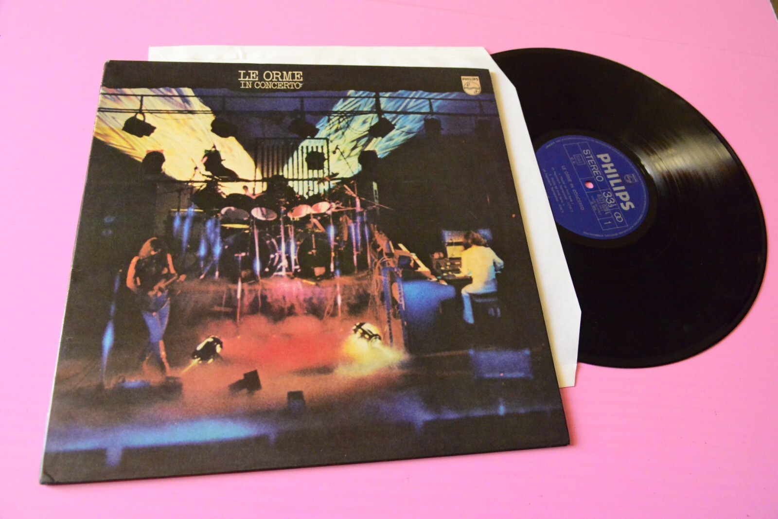 LE ORME LP IN CONCERTO ORIG ITALY PROG 1974 EX GATEFOLD LAMINATED COVER