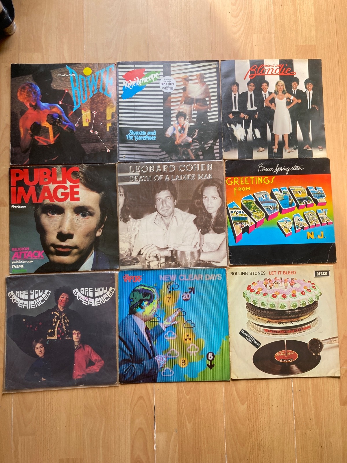 JOB LOT Vinyl LPs x  9 ALBUMS Classic Rock  PROG 1970/80s - stones Hendrix  etc