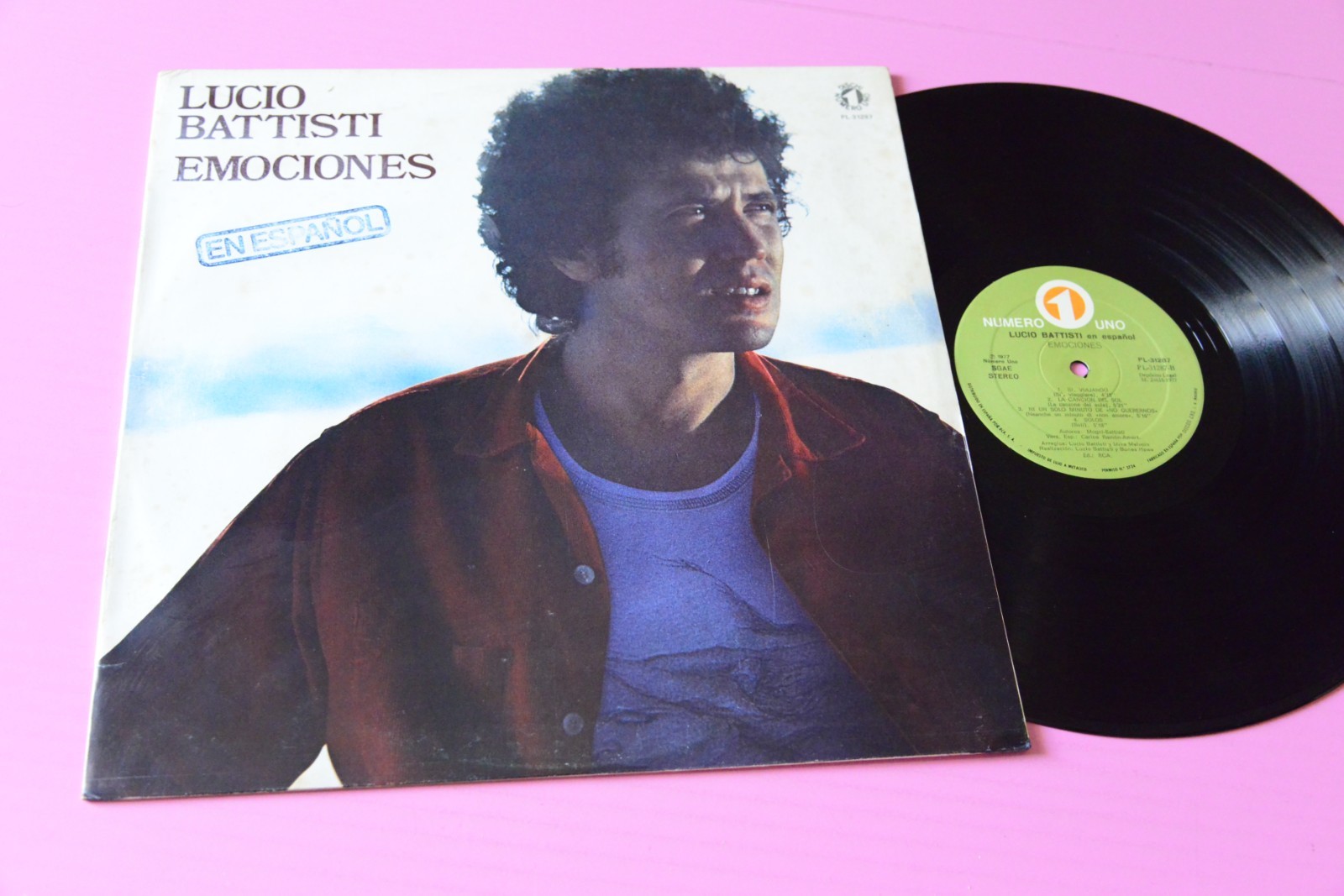 LUCIO BATTISTI LP EMOCIONES ORIG SPAIN 1977 NM                