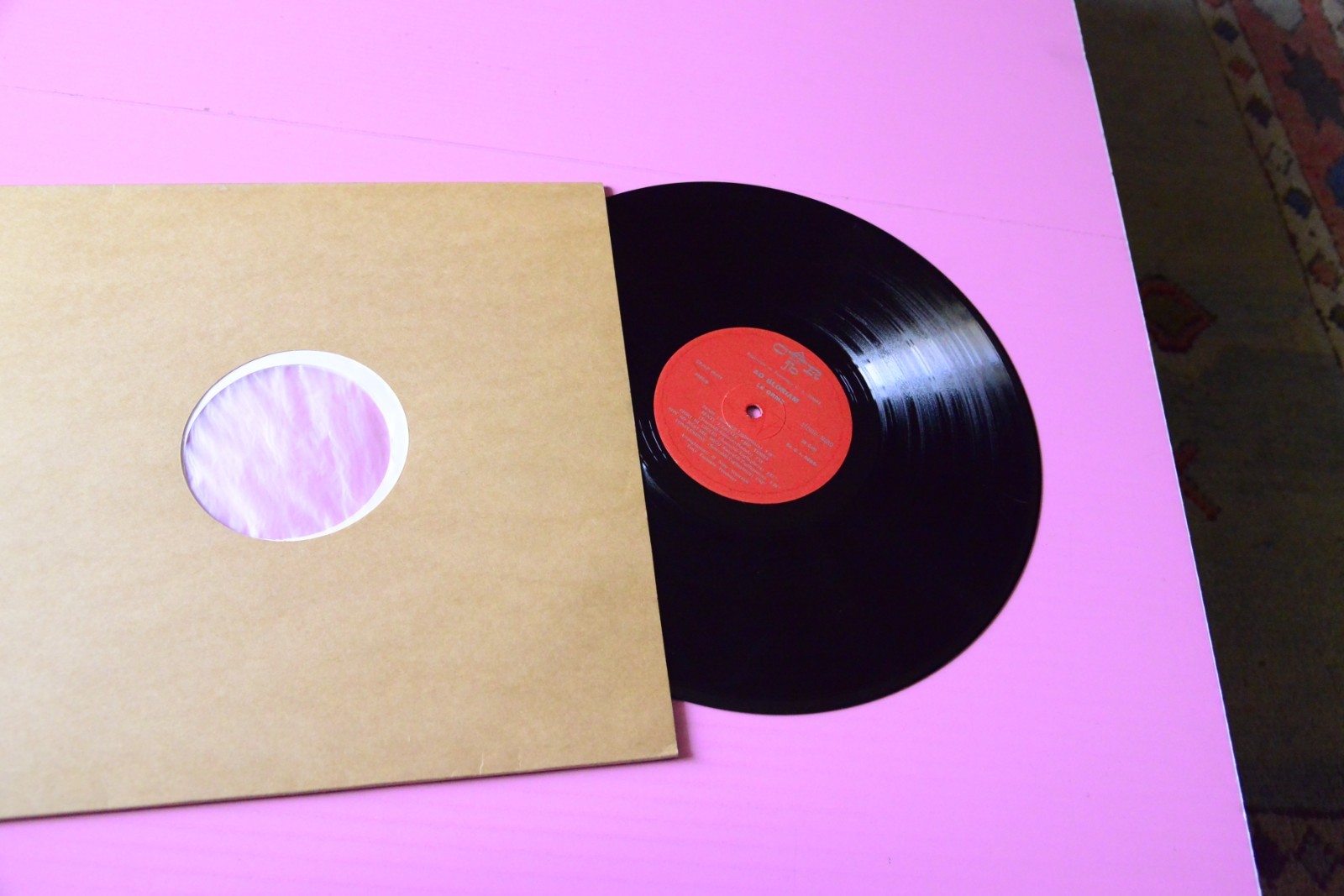 LE ORME LP AD GLORIAM ORIGINALE 1969 VENDO SOLO DISCO SENZA COPERTINA NOT COVER