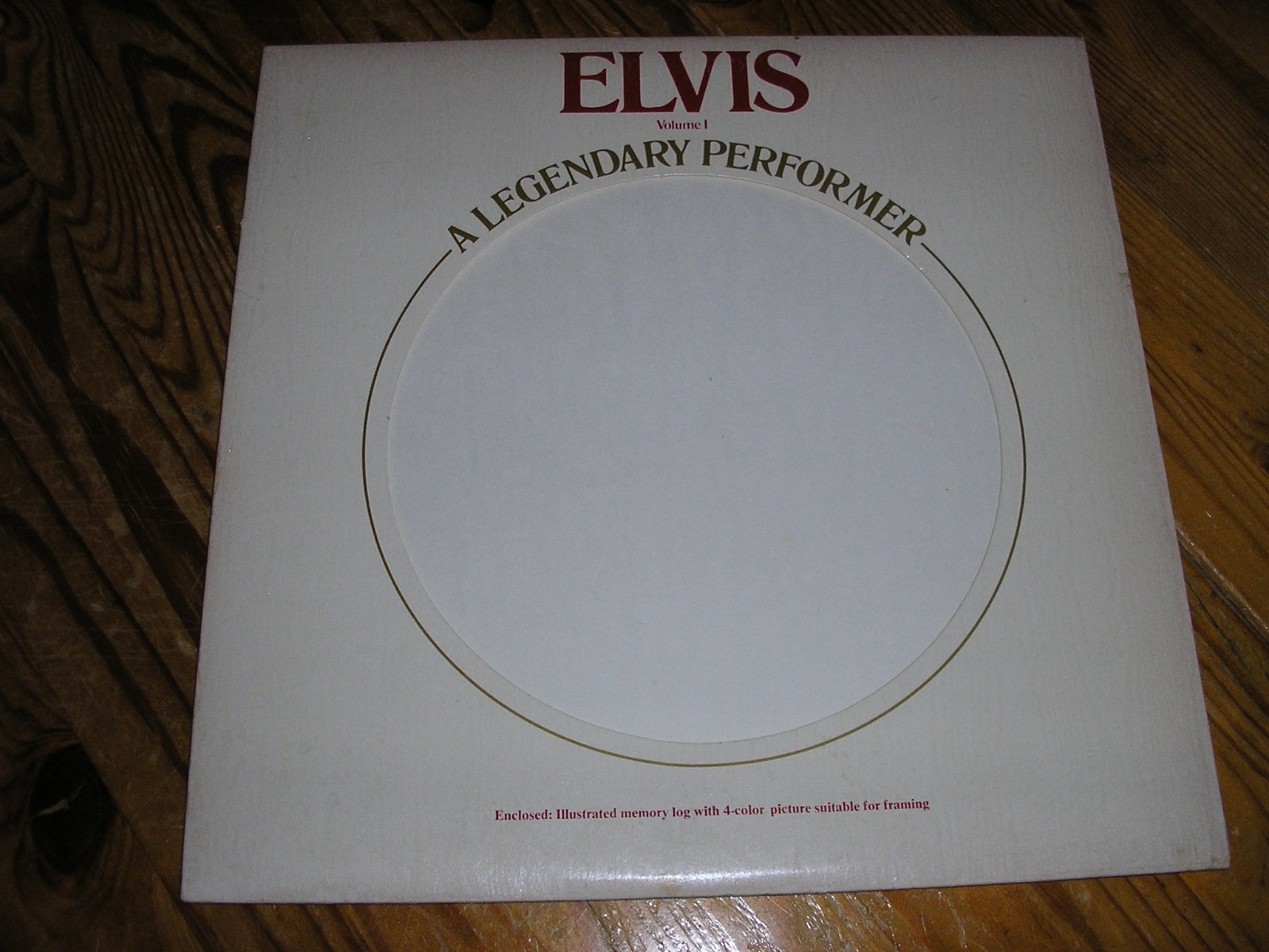 ELVIS PRESLEY - ELVIS A LEGENDARY PERFORMER VOLUME 1  -  D PRESS - PROMO  LP