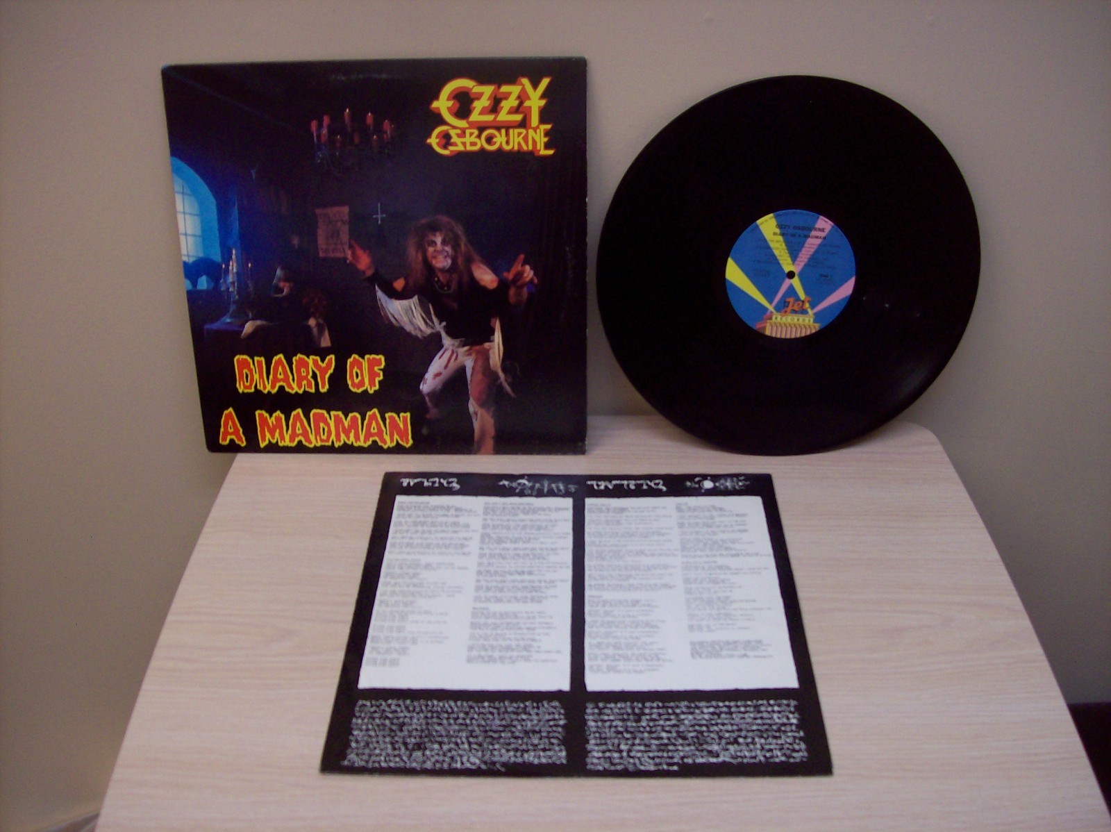OZZY OSBOURNE  DIARY OF A MADMAN  1981 JET RECORDS FIRST PRESSING LP VG  