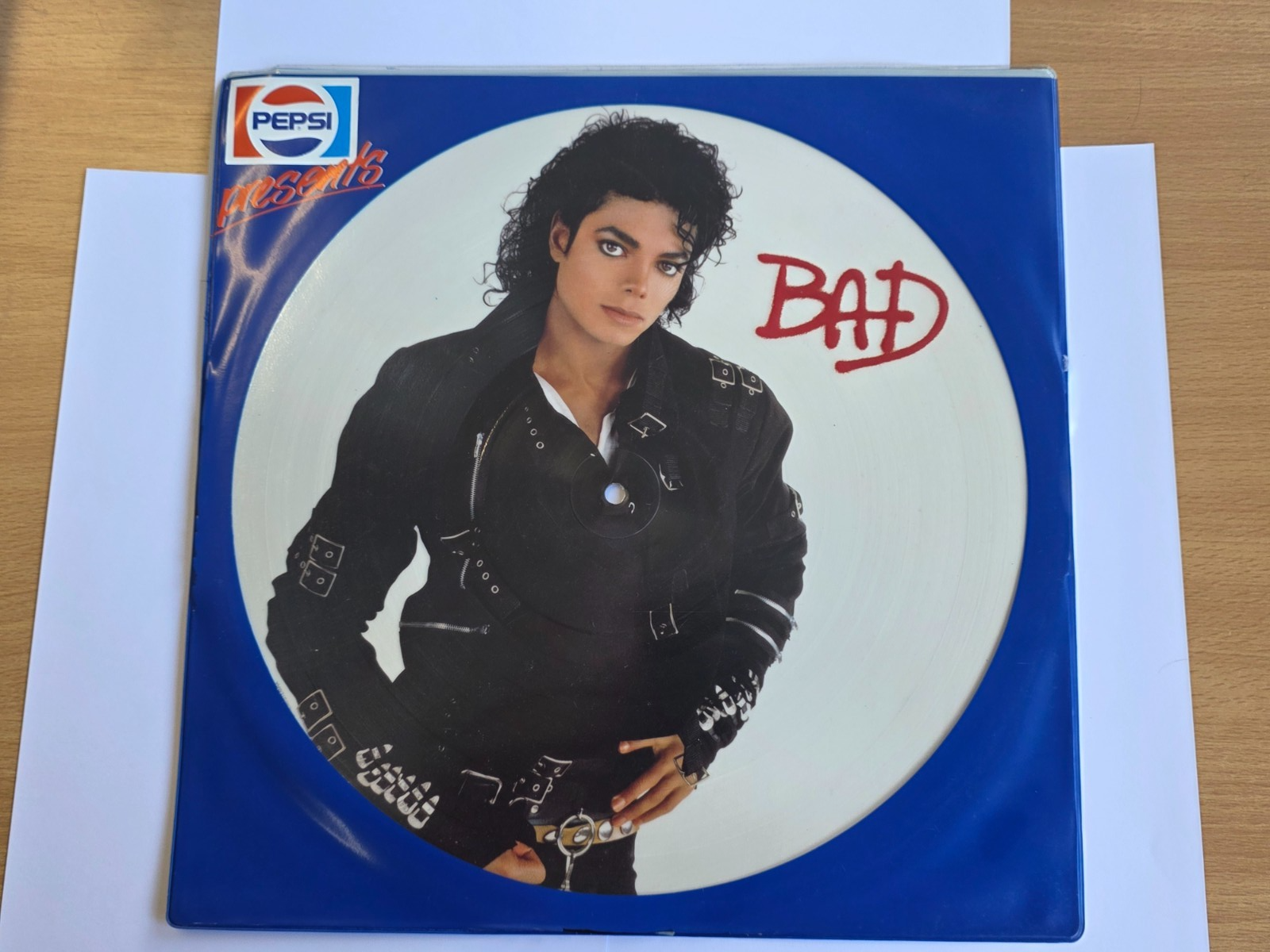 Michael Jackson - Bad 1987 Epic Records / Pepsi Promo Picture Disc Vinyl LP A 