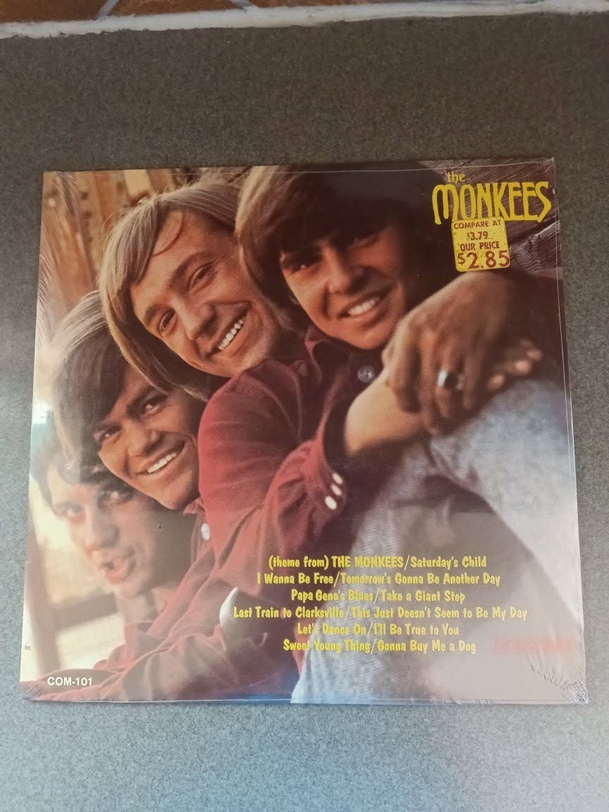 The Monkees. Self Titled Vinyl LP Record Album. 1966. Sealed.