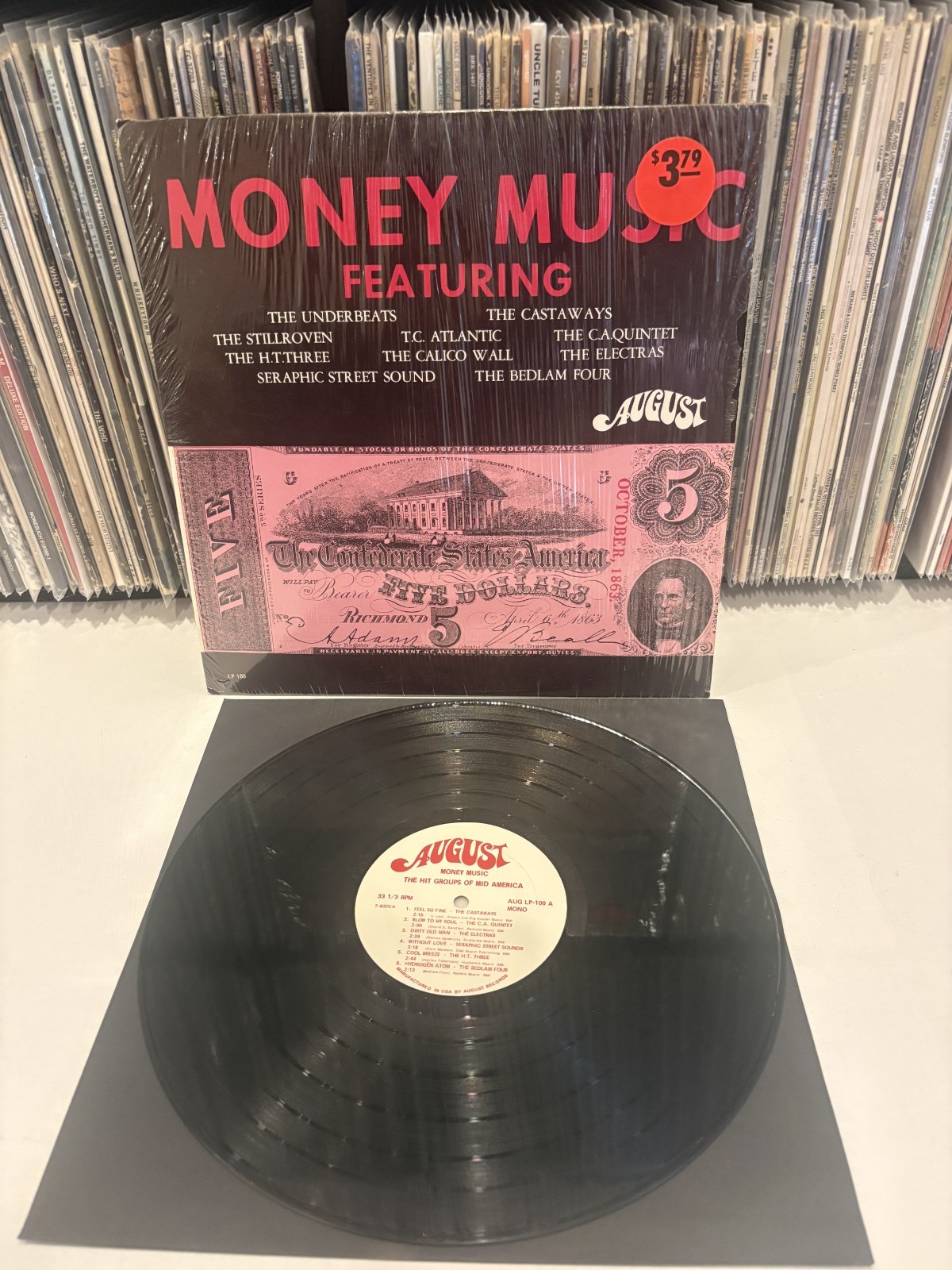 Money Music - The Hit Groups Of Mid America LP Original Shrink NM Garage/Psyche 
