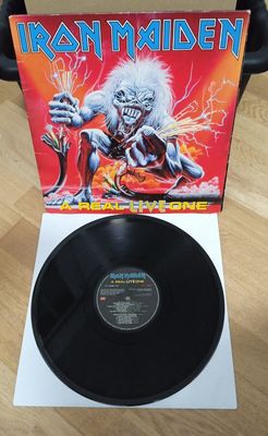 Vinilo LP Iron Maiden     A Real Live One  Spain 1993 