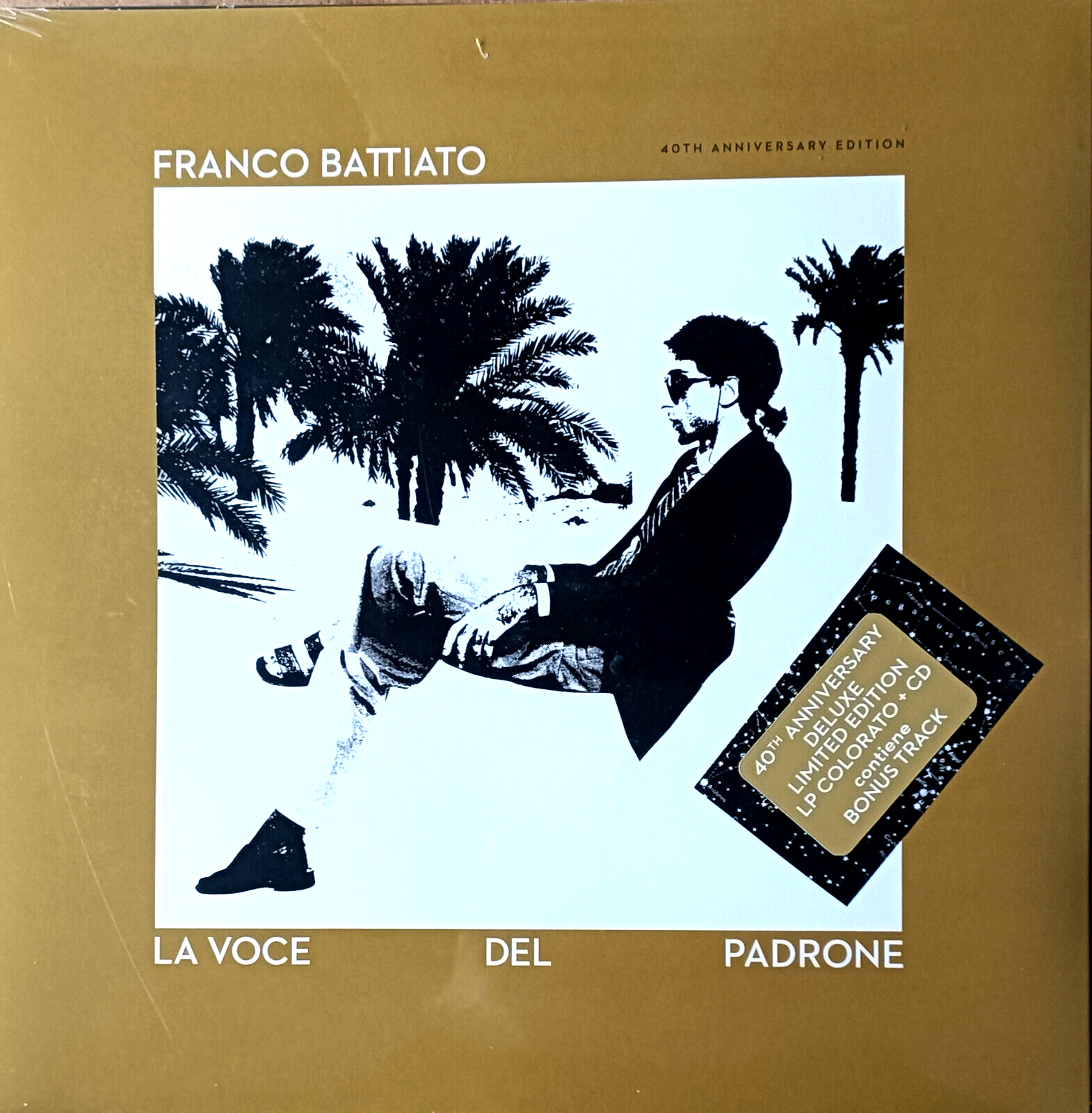 FRANCO BATTIATO - LA VOCE DEL PADRONE - LP GOLD VINYL   CD - SIGILLATO 2021