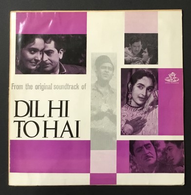 DIL HI TO HAI - Roshan - ANGEL 3AEX 5026 - 1963 BOLLYWOOD LP