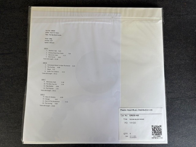 Tears For Fears - The Big Black Smoke  -  Test Pressing - Vinyl - DLP