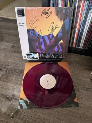 Swan Song the Plot in You 1st Pressing Grape Colored Vinyl Record Autographed Lp