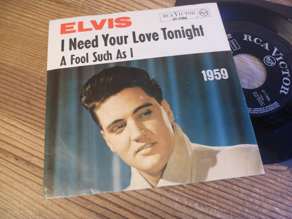 Elvis     I Need Your Love Tonight Jahreszahl Cover 1966 mint- ULTRA RARE  7
