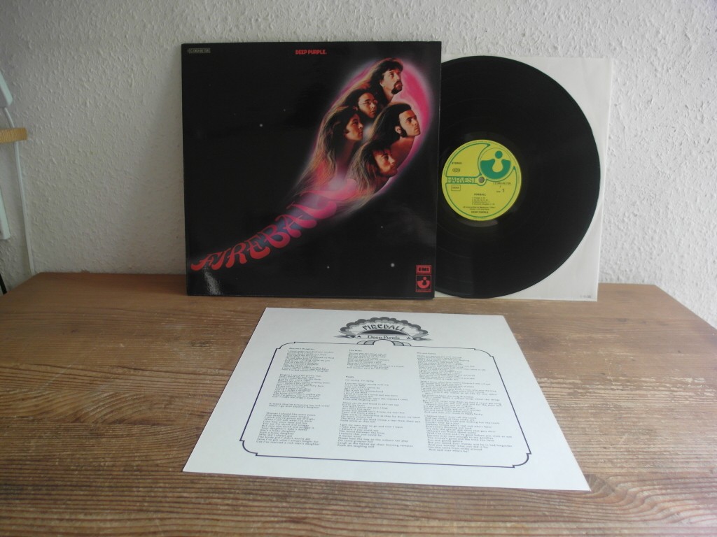 Deep Purple     Fireball 1971 Mint Archive LP  VERY rare Top Hammer / Hard Rock