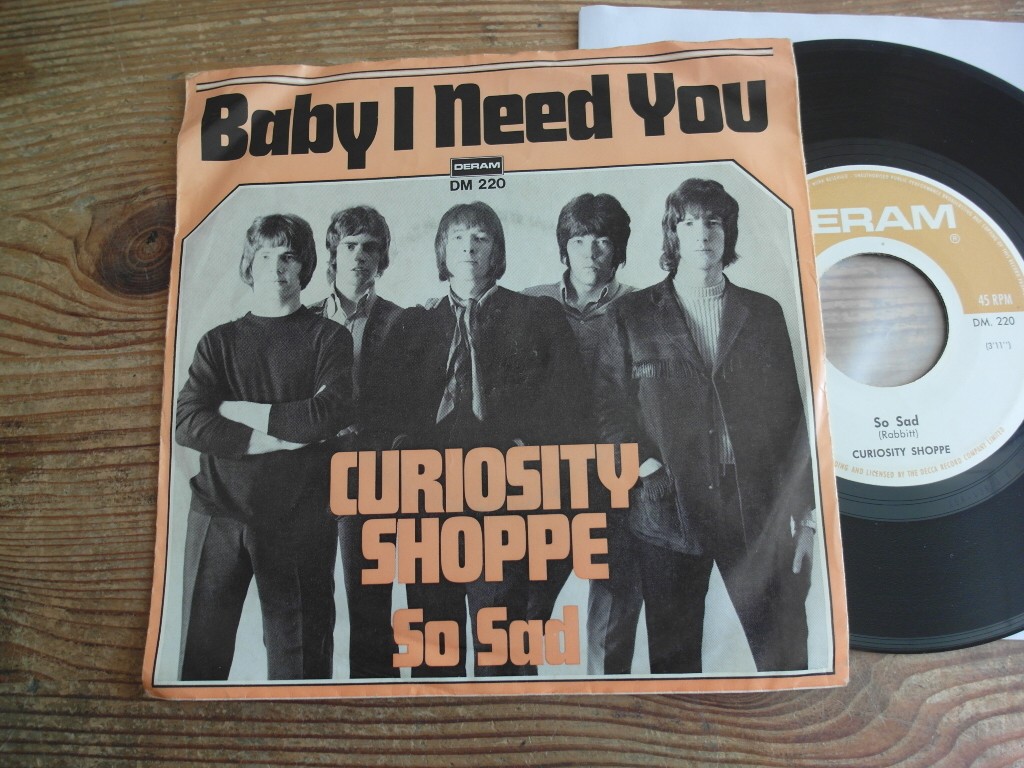 Curiosity Shoppe     Baby I Need You rare  7 Mod, Freakbeat psych 1968
