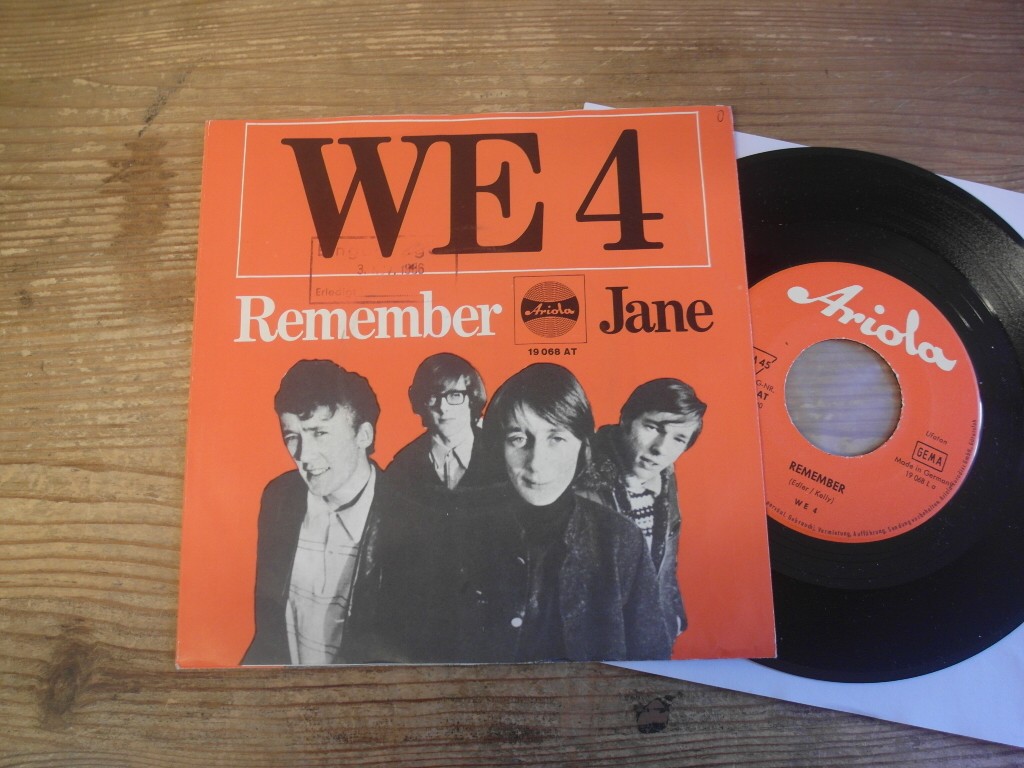 We 4     Remember rare sweden  7 psych Freakbeat Band 1965  D  Ariola promo Mint-
