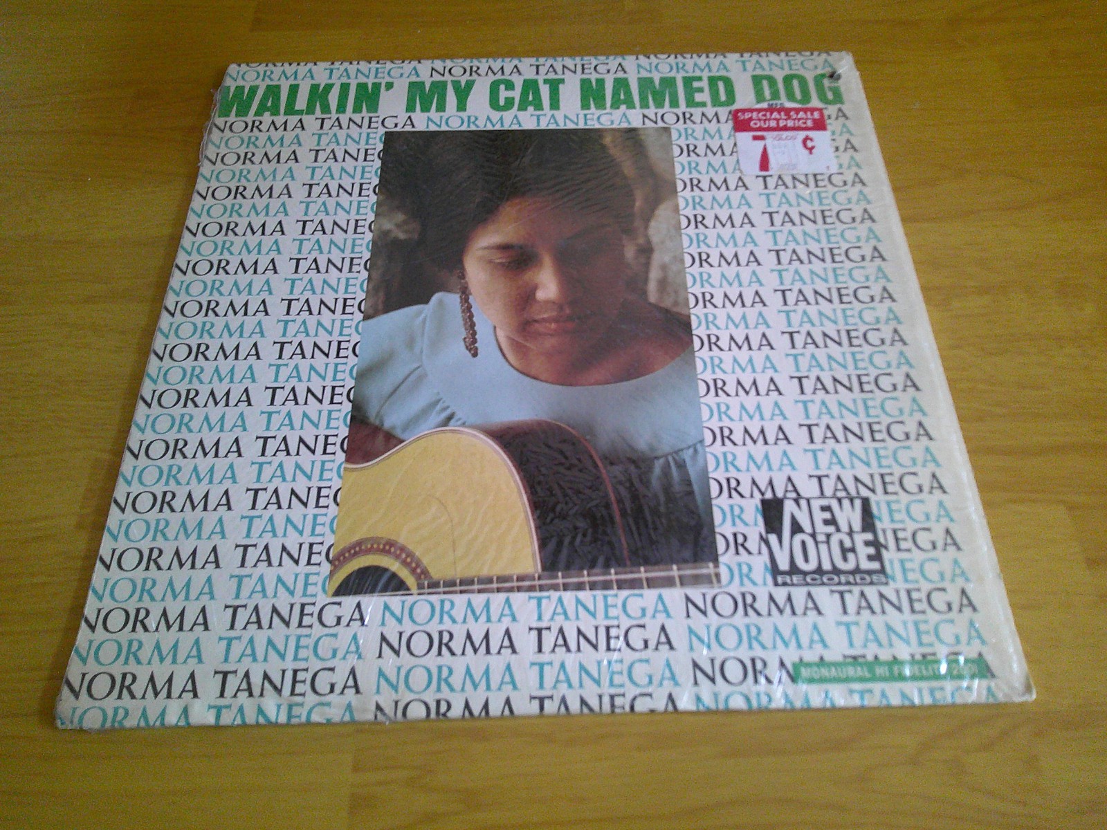 NORMA TANEGA LP WALKIN  MY CAT NAMED DOG New Voice 2001 MONO SHRINK FOLK PSYCH