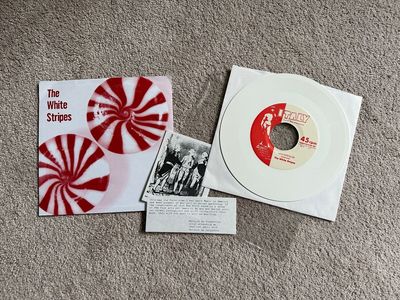 White Stripes Jack 7  Lafayette Blues First Press White Vinyl Italy Records 006