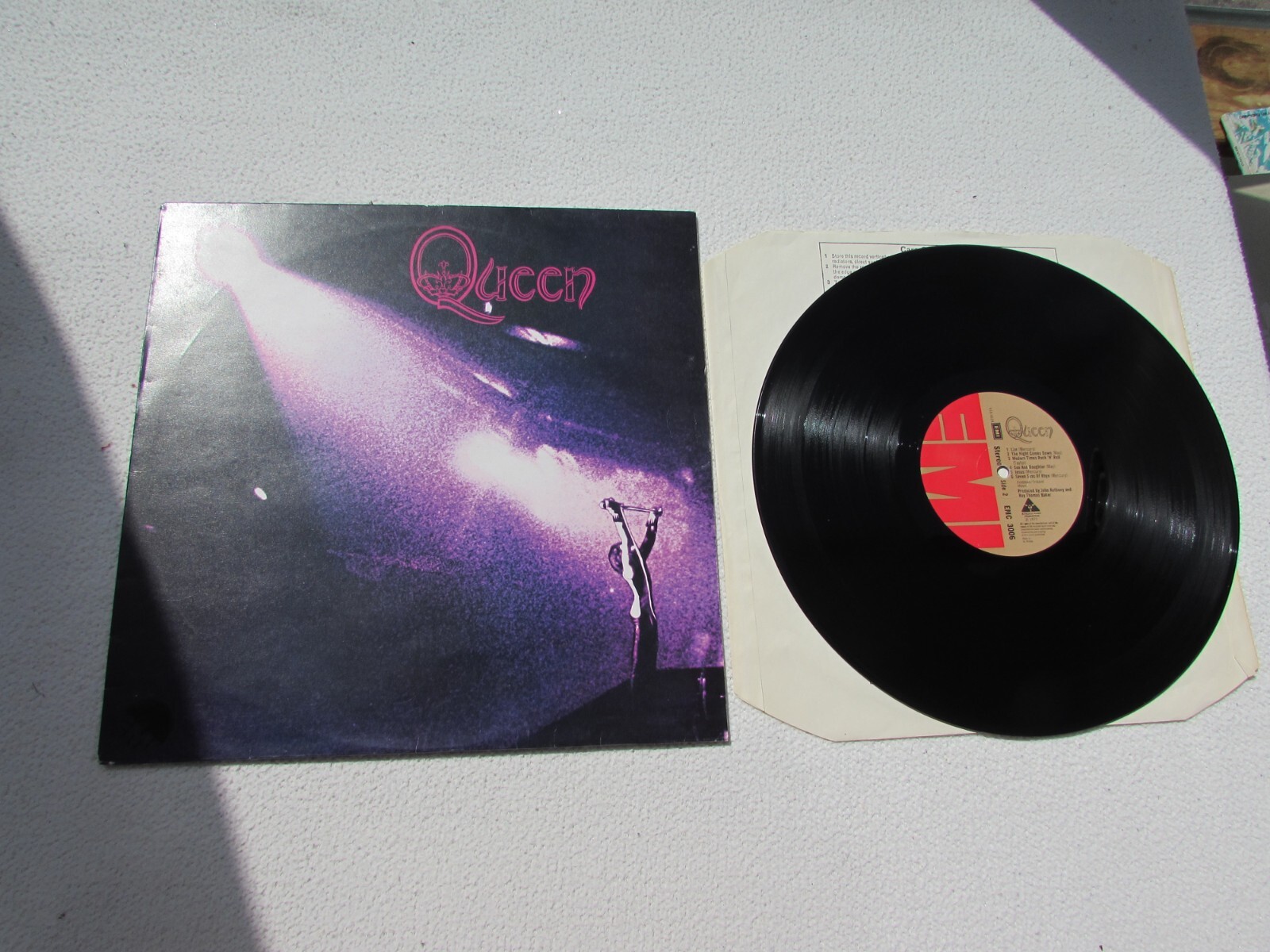 QUEEN LP S/T DEBUT ORIGINAL UK 1973 1st PRESSING EX KIP HUGGY 3.U
