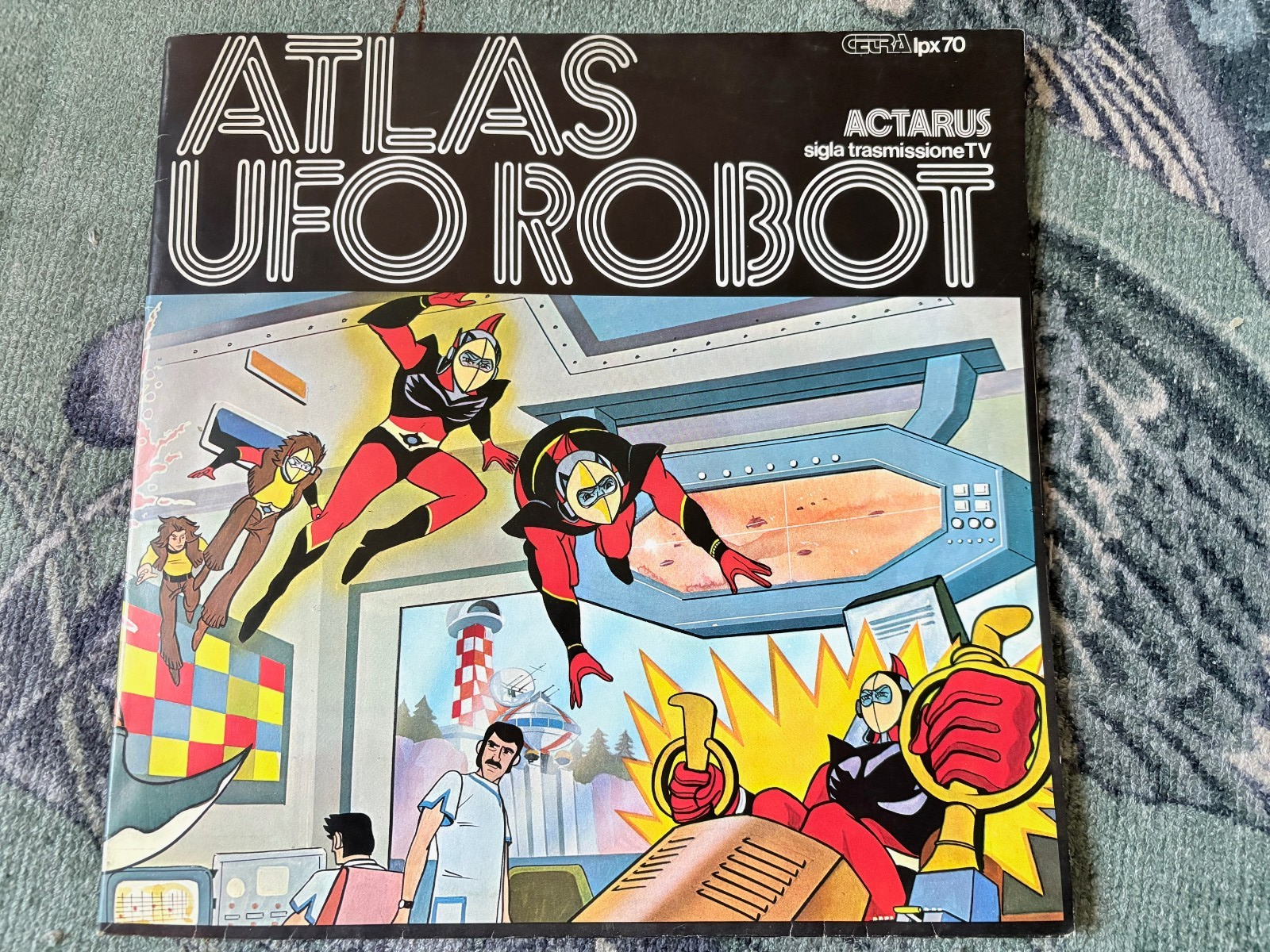 ATLAS UFO ROBOT LP 12     CETRA LPX 70 1978 RARISSIMO CON COPERTINA POSTER 