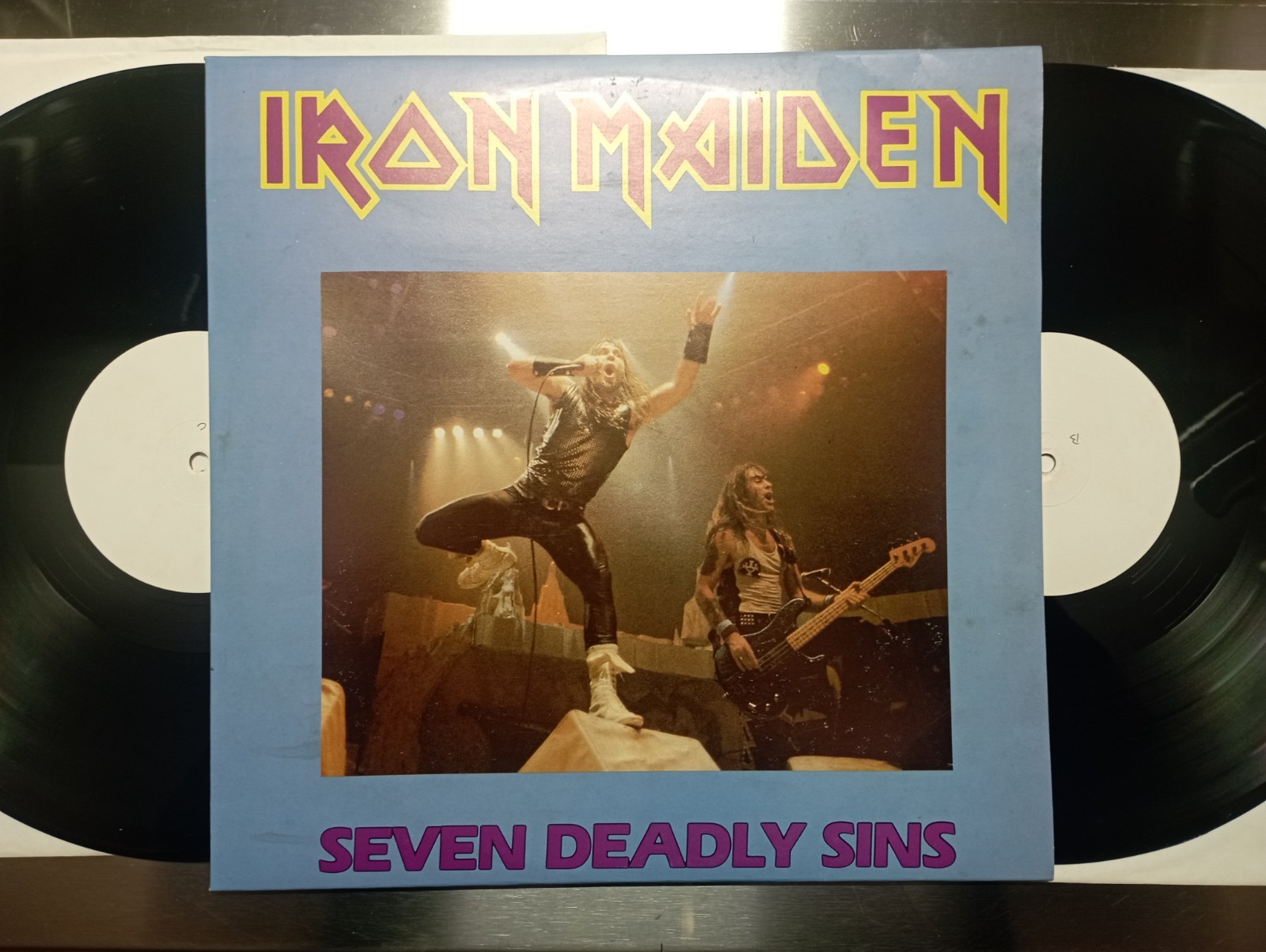 Iron Maiden     Seven Deadly Sins 2 x lp 1988 rare live