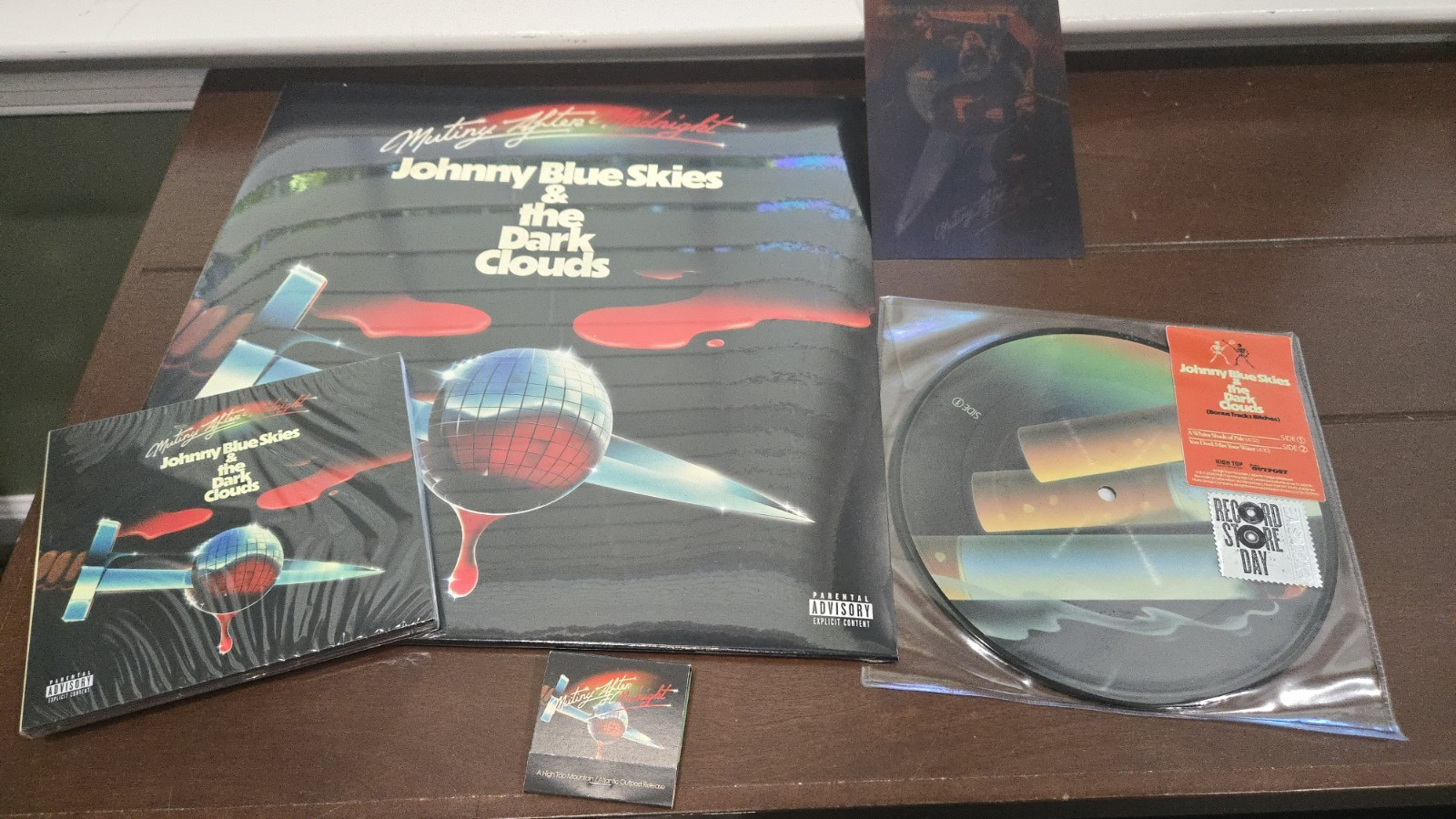 Johnny Blue Skies   the Dark Clouds Mutiny After Midnight Vinyl RSD High Top