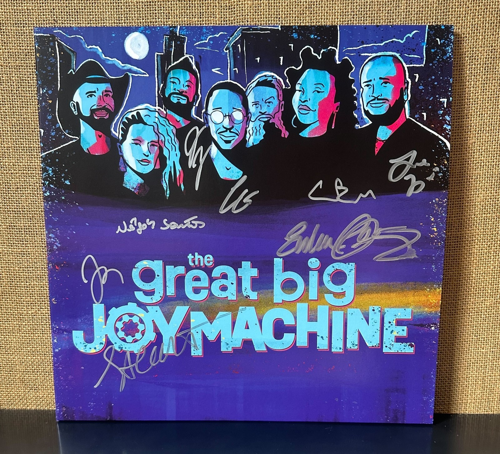 COLBERT AUTOGRAPHED VINYL - THE GREAT BIG JOY MACHINE  from THE LATE SHOW