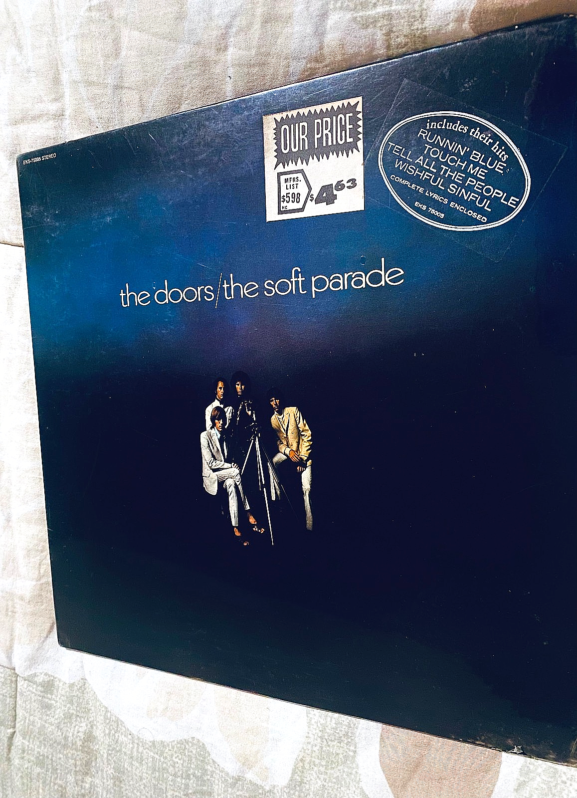 SEALED 1969 ORIG   STICKERS   THE DOORS   SOFT PARADE TIME-TRIP BEAUTY PsYcH LP