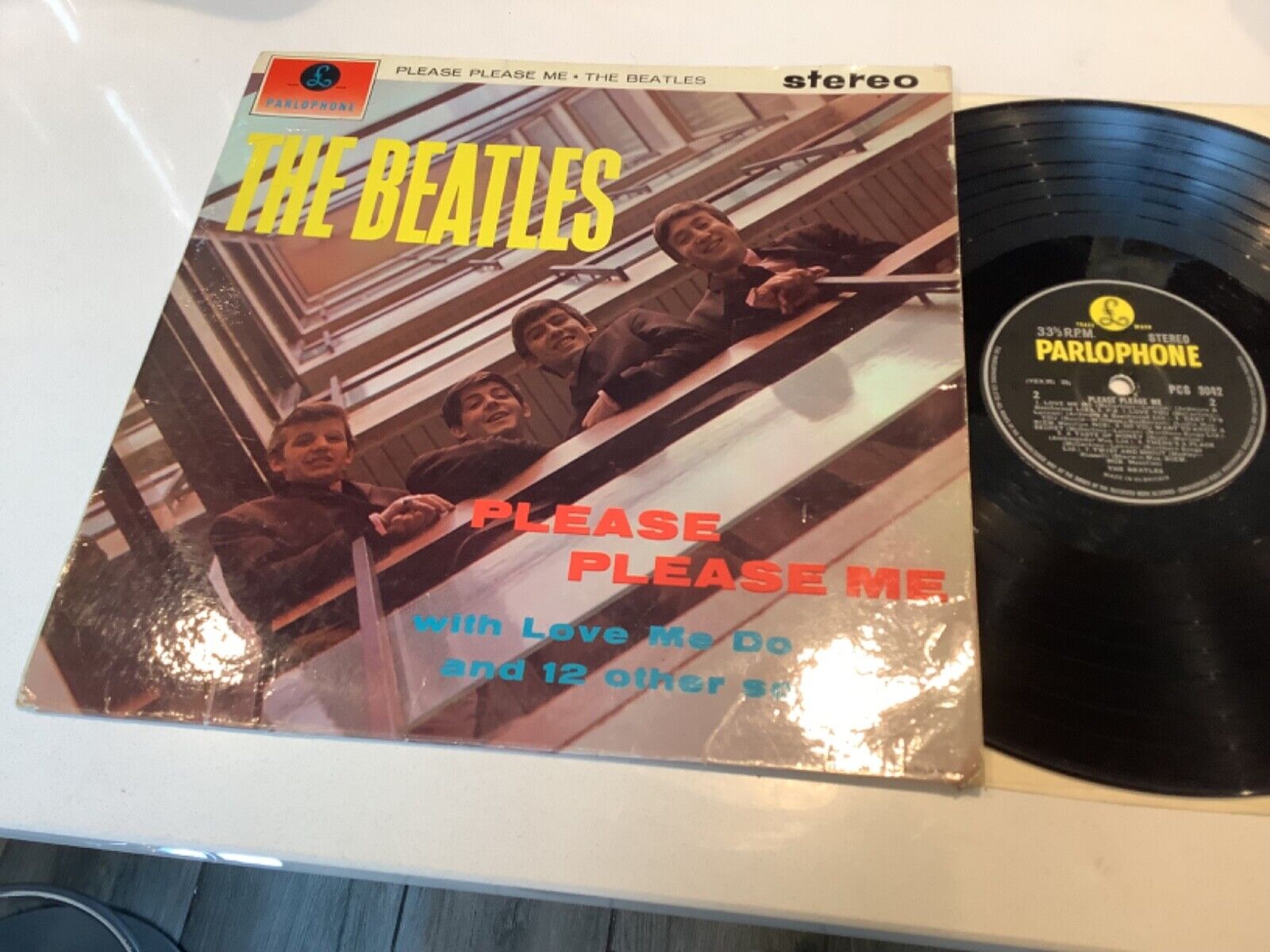 PLEASE PLEASE METHE BEATLES ORIG. 3rd MEGA RARE 1963 UK PRESS 1/1 LP EXC/VG