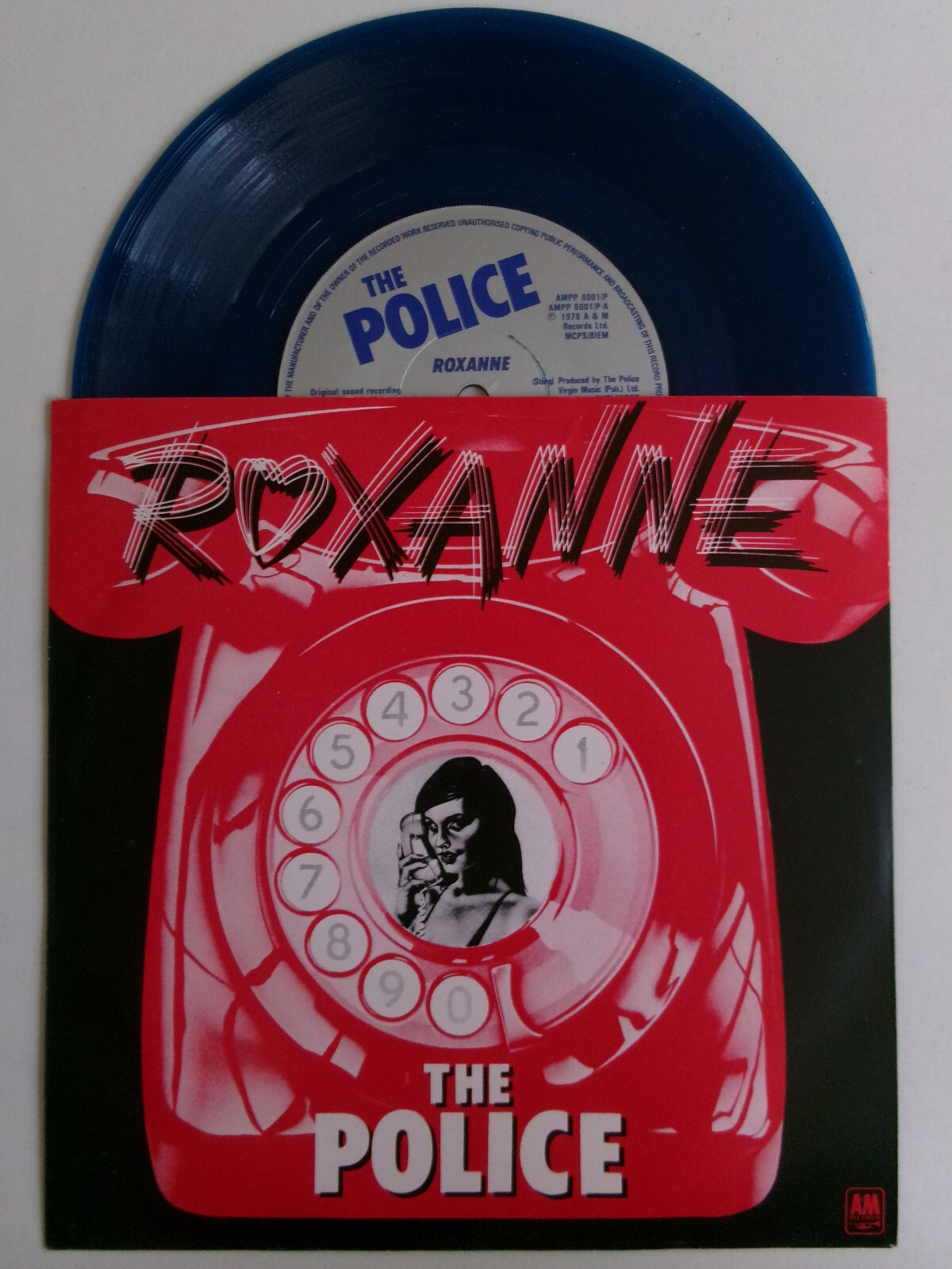 THE POLICE SIX PACK A M AMPP 6001 6 x BLUE VINYL CLEAR PLASTIC FOLD WALLET