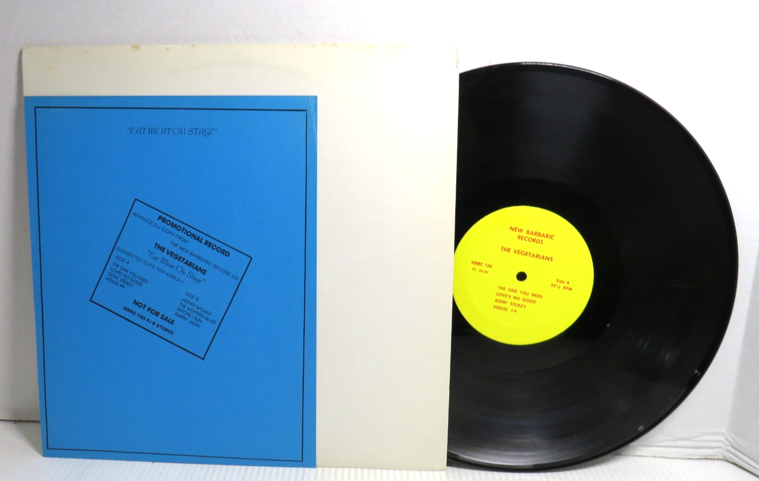 The Rolling Stones The Vegetarians Eat Meat On Stage Promo LP NBRC 100
