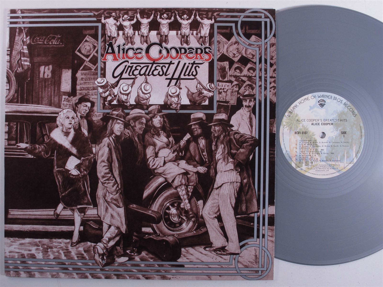 ALICE COOPER Greatest Hits RHINO LP NM europe silver vinyl 2019 reissue x
