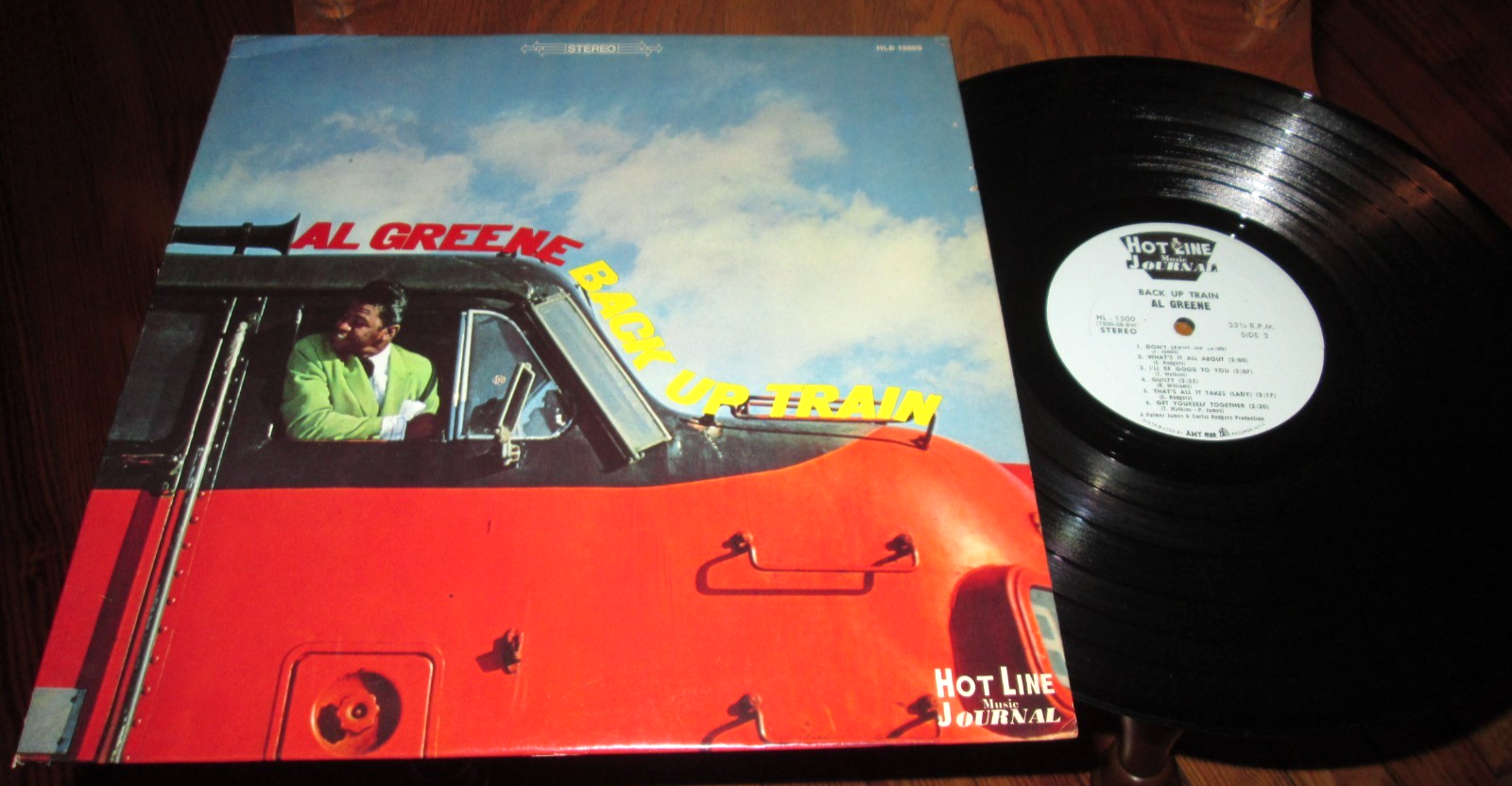 AL GREENE BACK UP TRAIN LP EX- US HOT LINE MUSIC JOURNAL VINYL RARE SOUL GREEN
