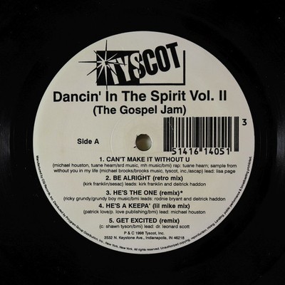 V/A - Dancin  In The Spirit Vol.II  Gospel Jam  LP - Tyscot Rap/House VG  HEAR