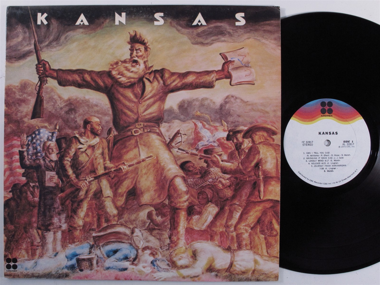 KANSAS Self Titled KIRSHNER PZ-32817 LP VG   u
