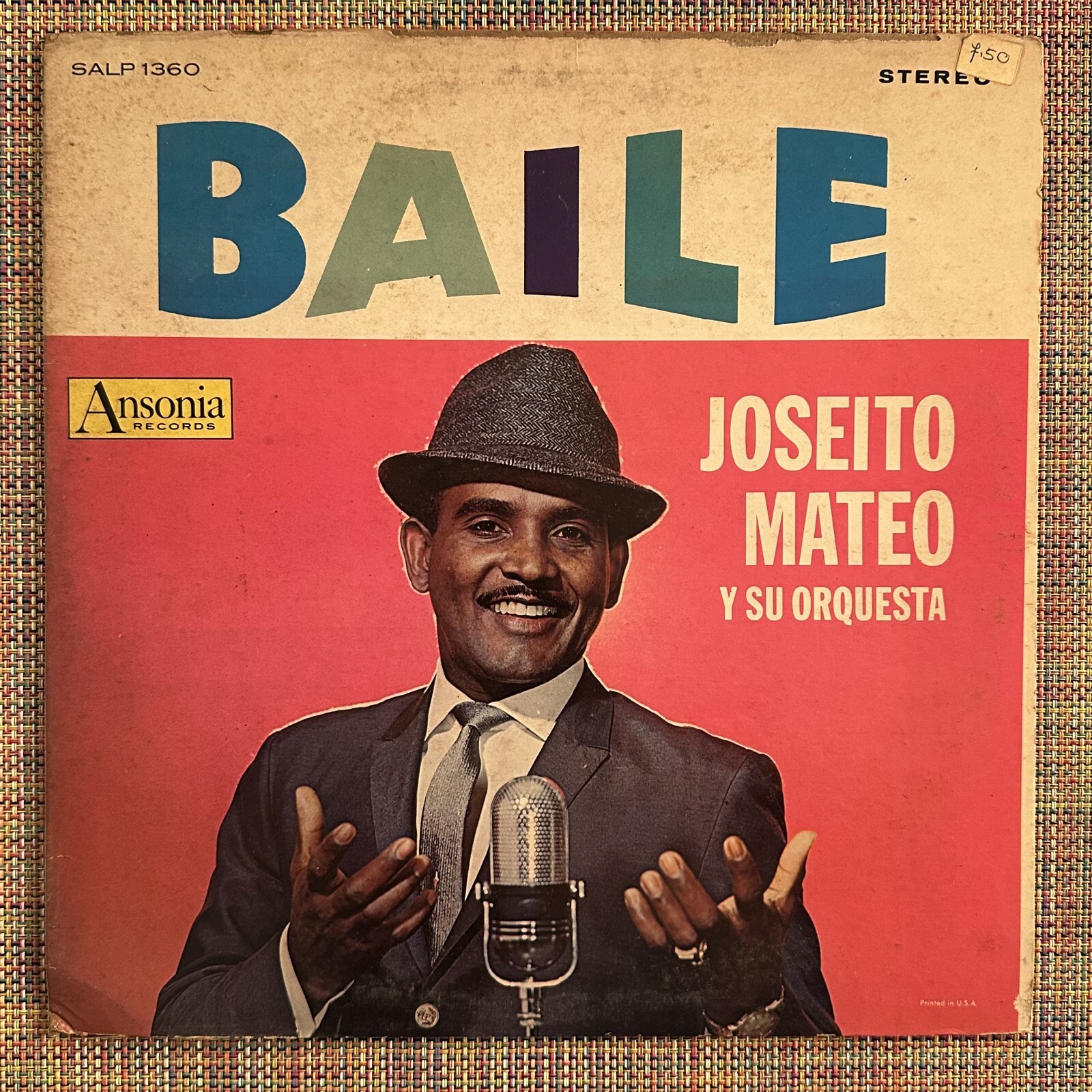 JOSEITO MATEO Y SU ORQ - Baile / MERENGUE REPUBLICA DOMINICANA LP ANSONIA