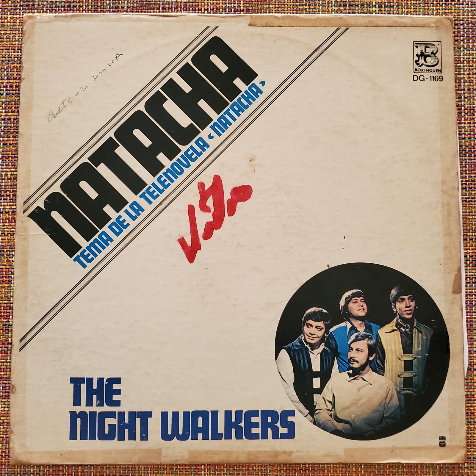 THE NIGHT WALKERS - Natacha / LATIN PSYCH FUZZ GARAGE PUERTO RICO LP