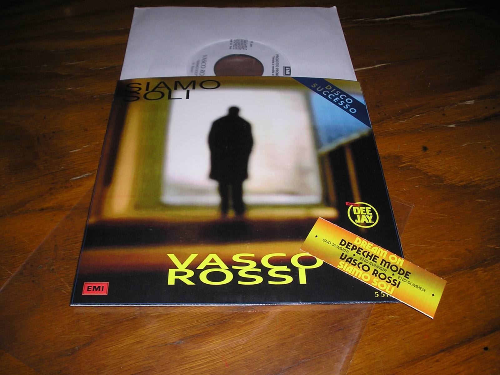 VASCO ROSSI Siamo Soli rare 7 vinyl j.box Italy special djsleeve depeche mode