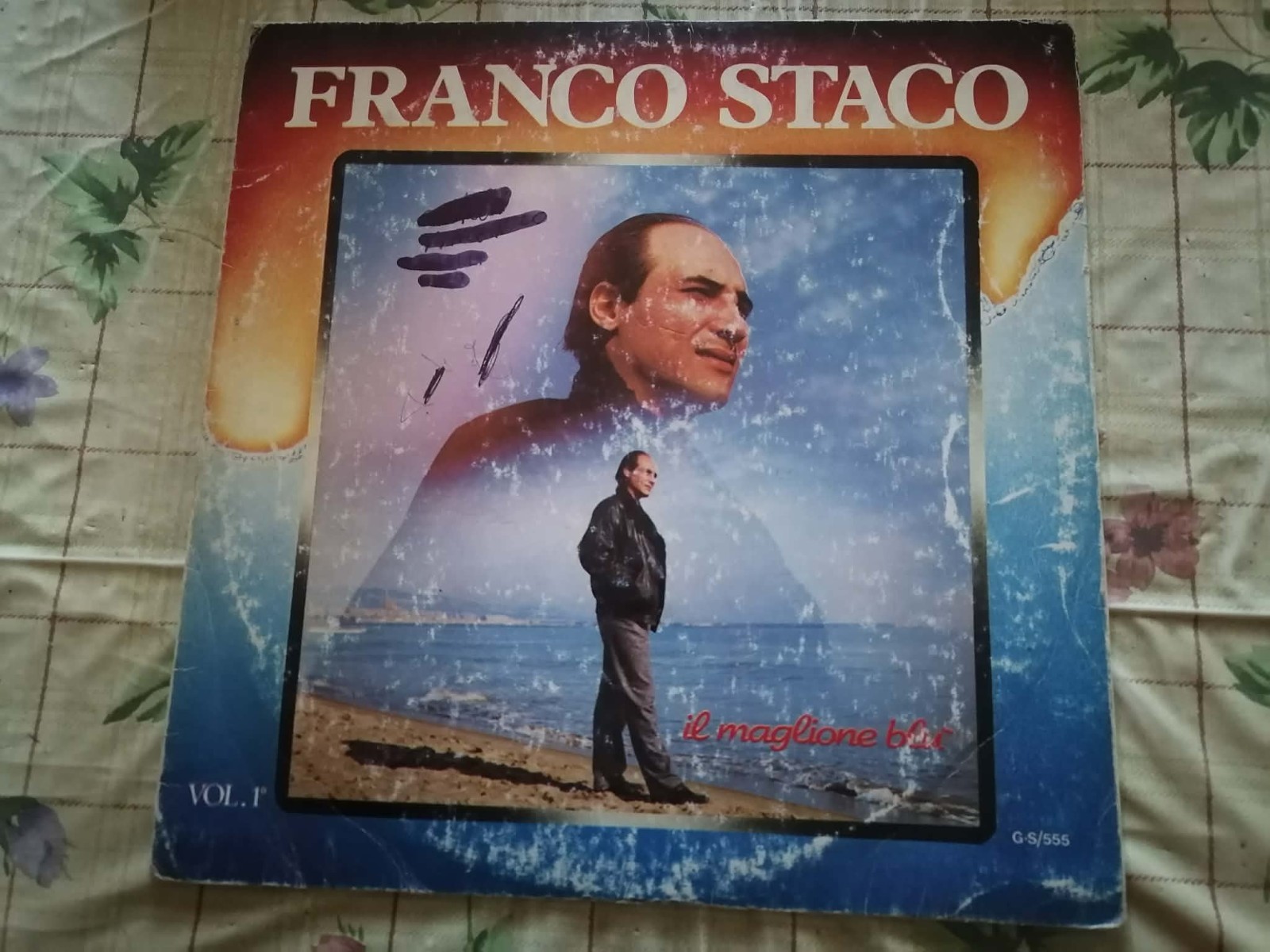 FRANCO STACO IL MAGLIONE BLU VOL 1 LP 33 GIRI CANZONE NAPOLETANA  GS RECORD 