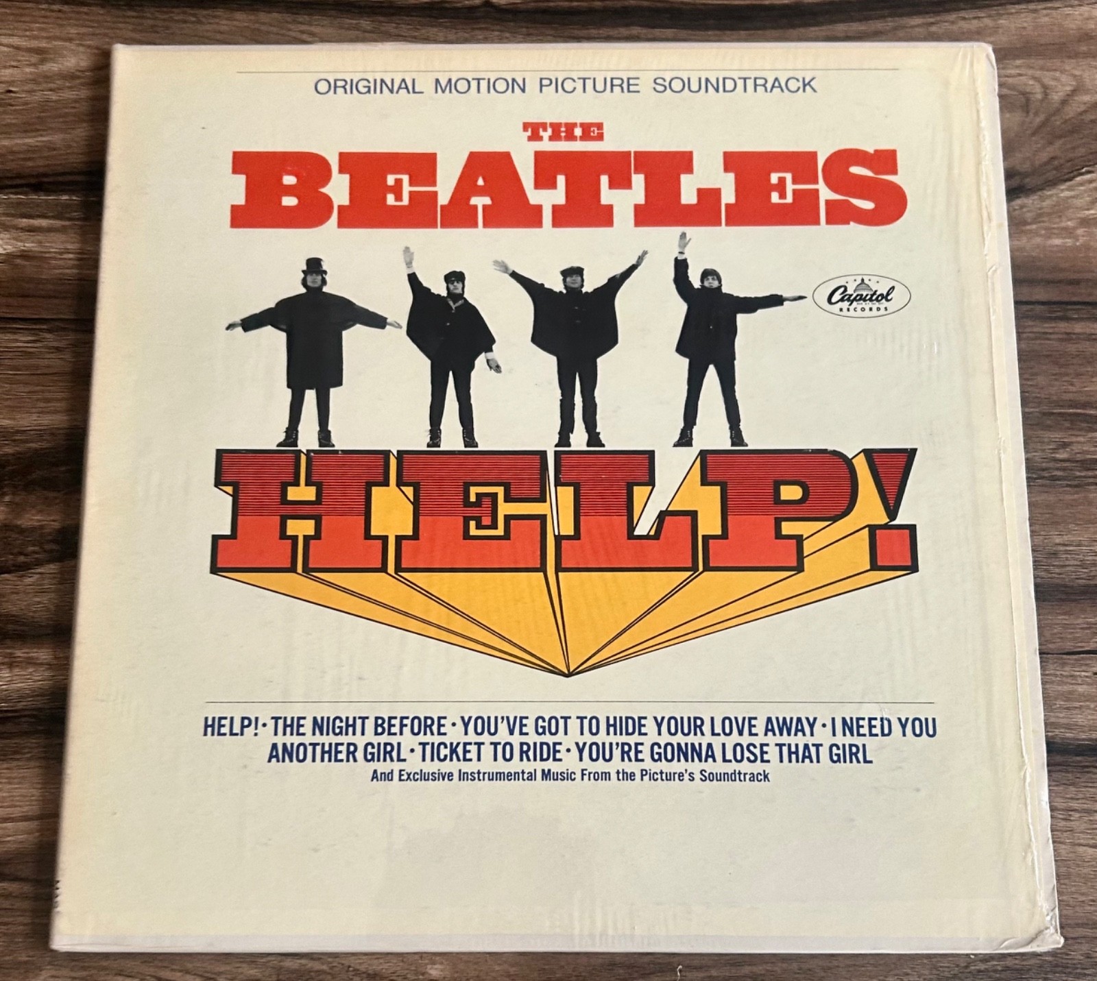 THE BEATLES - HELP1  MONO LP IN SHRINK. WITH ORIGINAL INNER