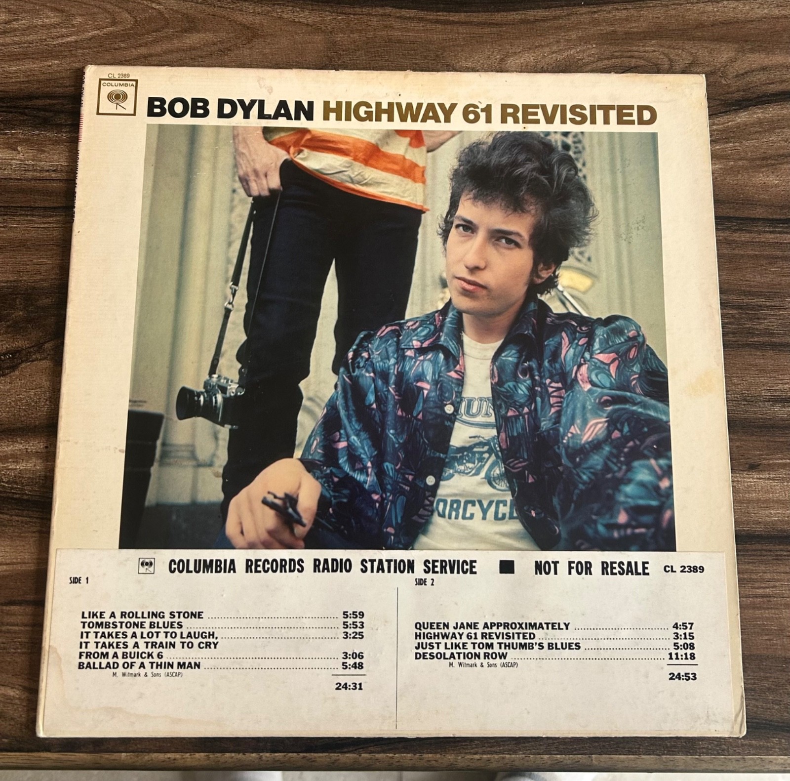  BOB DYLAN - HIGHWAY 61 REVISITED MONO LP.  WHITE LABEL PROMO
