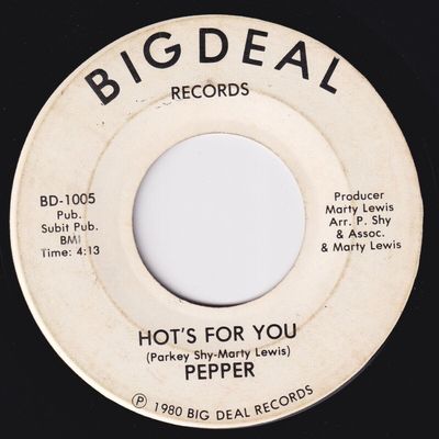PEPPER Hot s For You  ULTRA RARE  modern soul 45 boogie disco Marty Lewis HEAR  