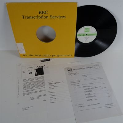 U2 In Concert 295 BBC Transcription Services MEGA RARE orig 1983 UK LP HEAR  