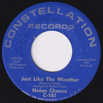 NOLAN CHANCE Just Like The Weather STUNNING COND  orig  US 45 northern soul HEAR