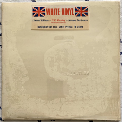 THE BEATLES    White Album UK LTD Edition WHITE VINYL PCS 7067 8 NM  Rare