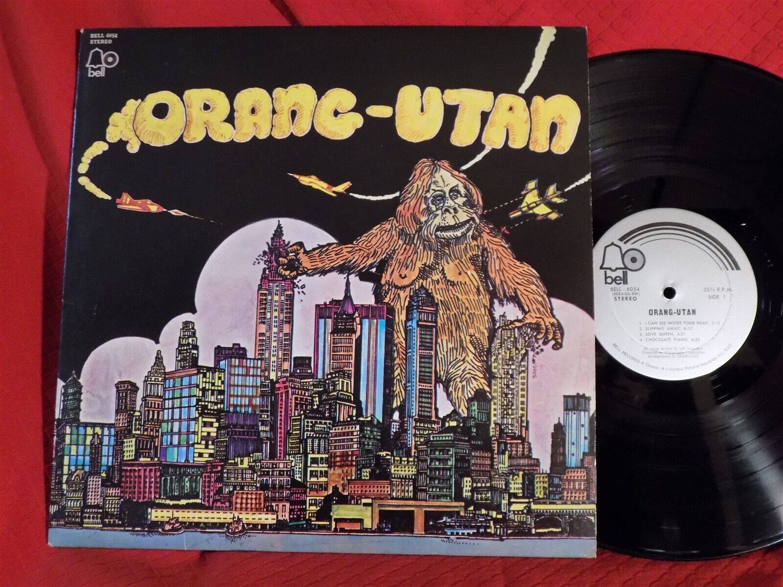 Orang Utan Self Titled 1971 Blues Psych Hard Rock Bell 6054 LP Record RARE MINT 