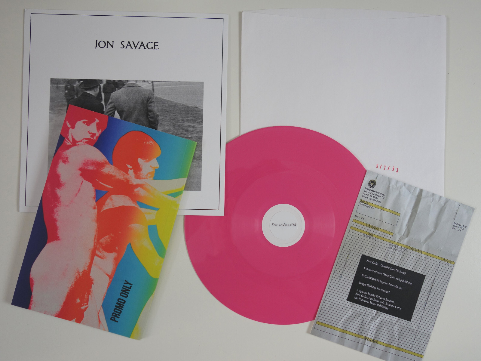 NEW ORDER Disorder MEGA RARE Factory Records 7  FACSAVAGE70 Joy Division PUNK 45