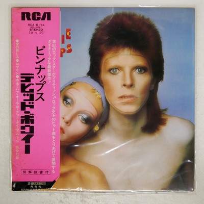 DAVID BOWIE PIN UPS RCA RCA6174 Japan ORIGINAL PINK OBI INSERT VINYL LP