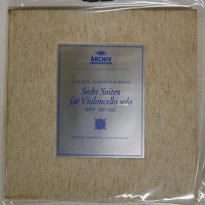 PIERRE FOURNIER BACH :SECHS SUITEN FUR VIOLONCELLO ARCHIV 198000 Germany 3LP