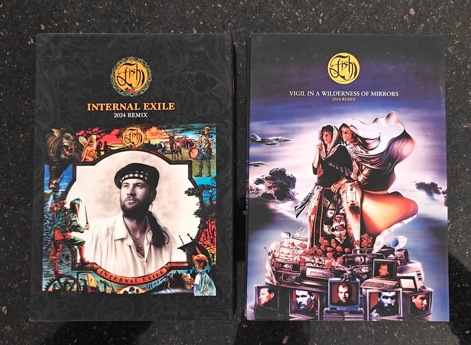 Internal Exile and Vigil 5 Disc Deluxe Versions Fish CD and BluRay DVD Bundle