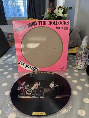 Never Mind the Bollocks Here s The Sex Pistols LP Picture Disc VP2086 VG /VG 