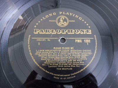 The Beatles   Please Please Me 1963 UK LP PARLOPHONE MONO BLACK   GOLD 1st